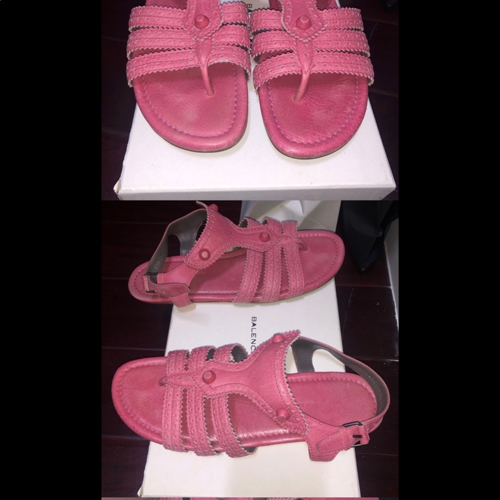 Balenciaga pink vintage sandal